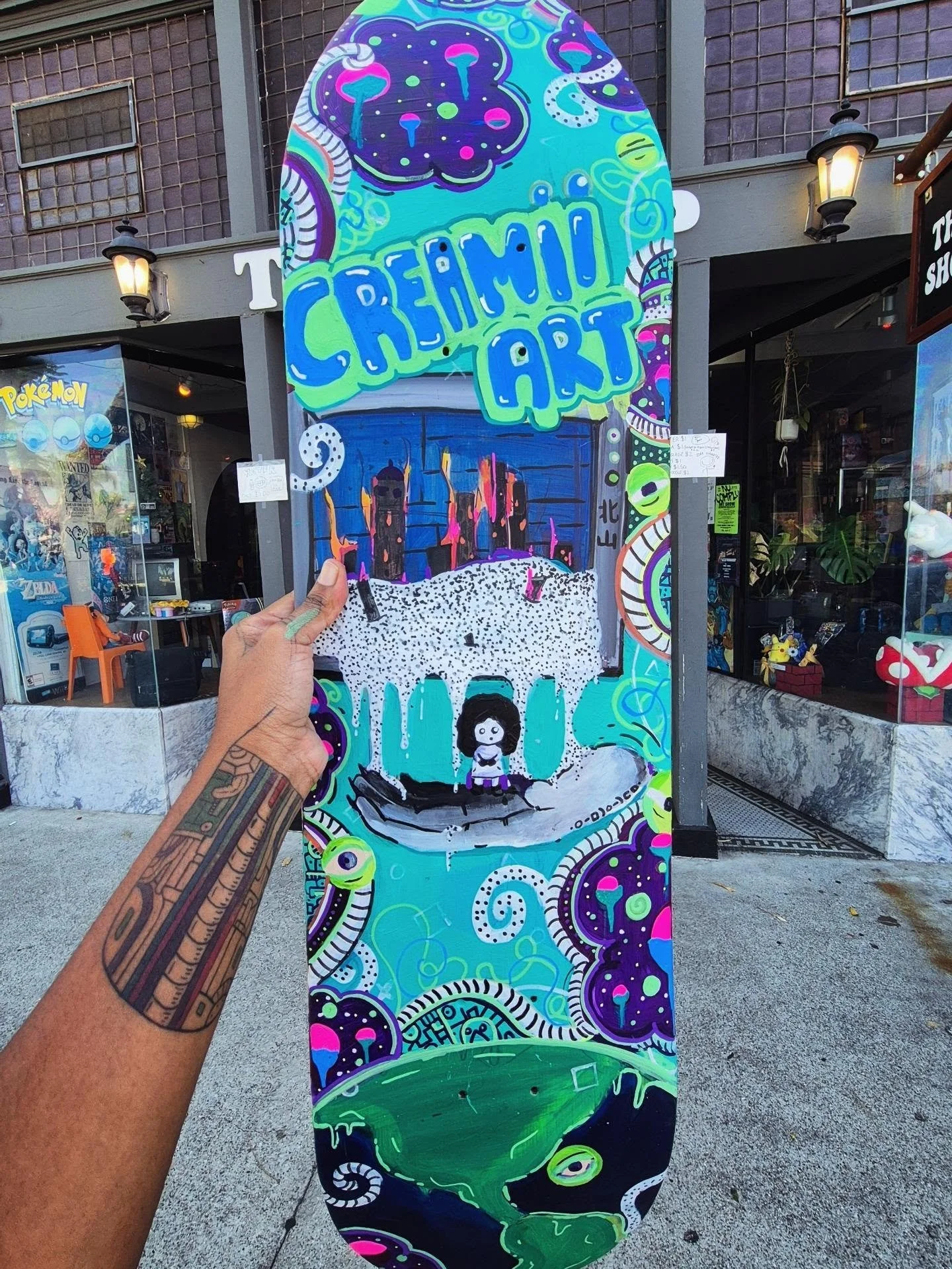 If I am being honest this is the first deck I have ever painted. It has been on the list forsure and I am glad I was given the opportunity to create one for the No Comply Art &amp; Skate Culture Show. 

A huge shoutout to @untappedhiphop &amp; @glkcl