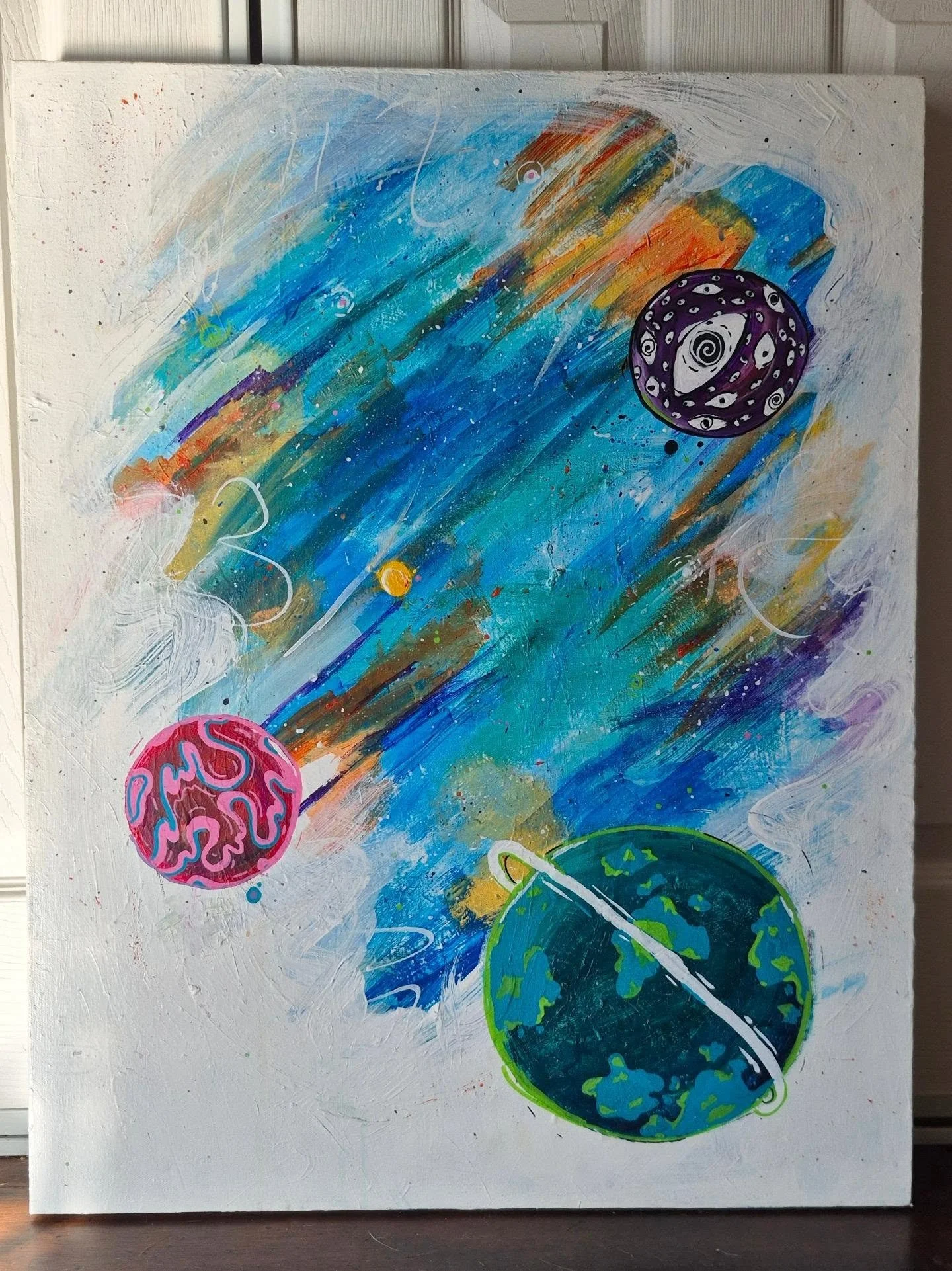Negative Space
Acrylic on Canvas | 20"in x24"in 
$800

#creamiiart