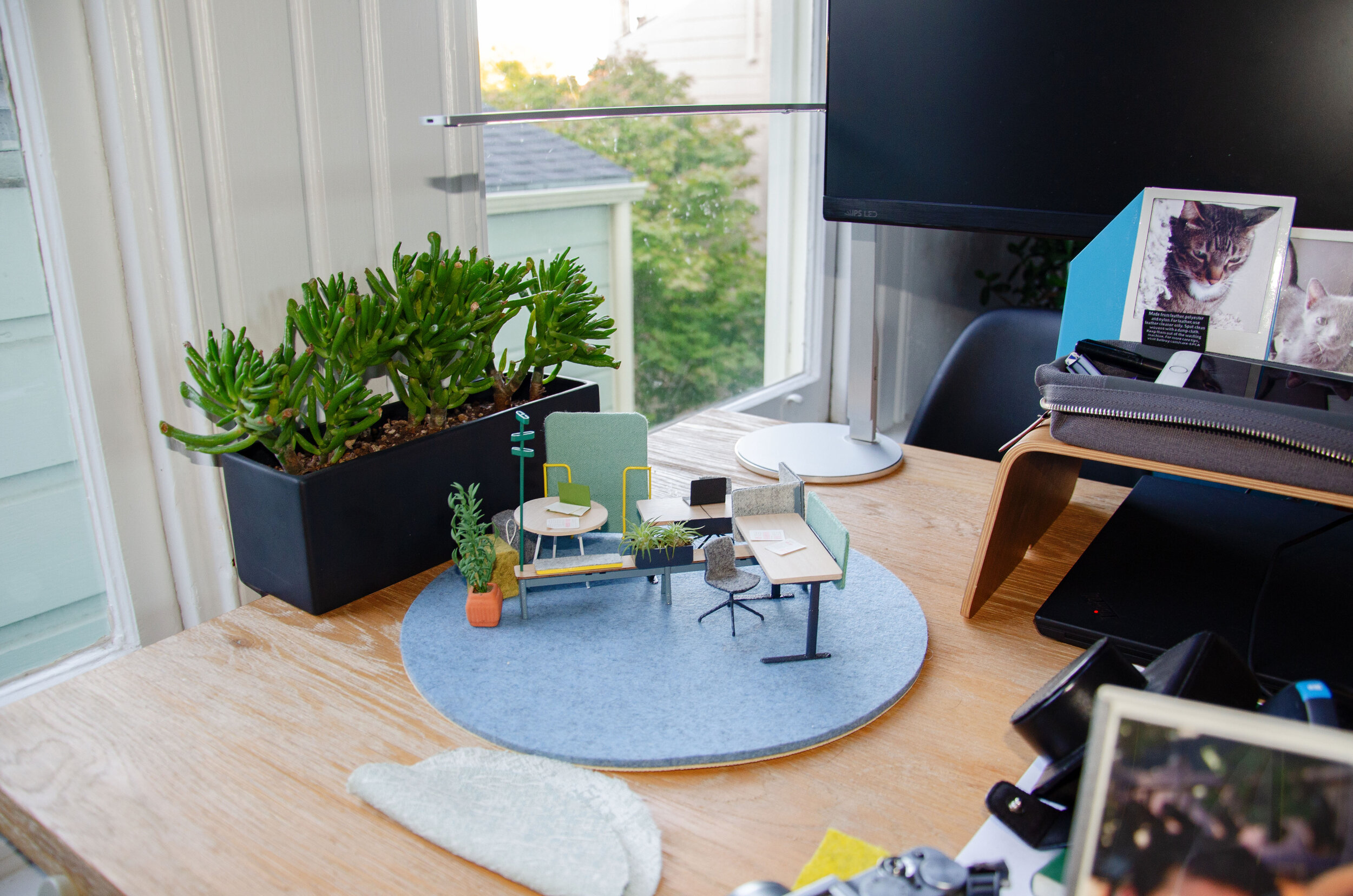 Office furniture is large, and we were all working from our our barely-passing “home offices.”