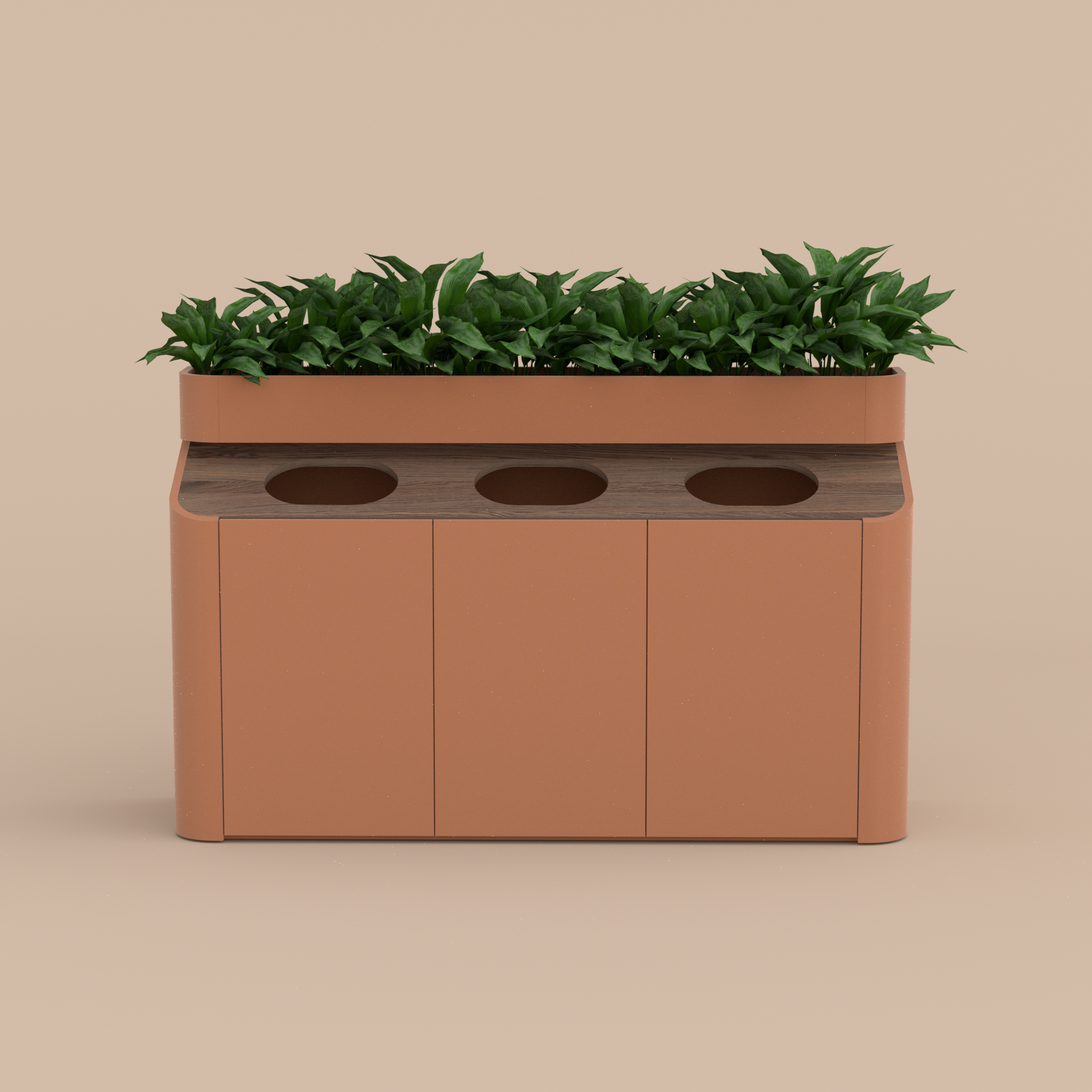 Custom Planter Discard Bin
