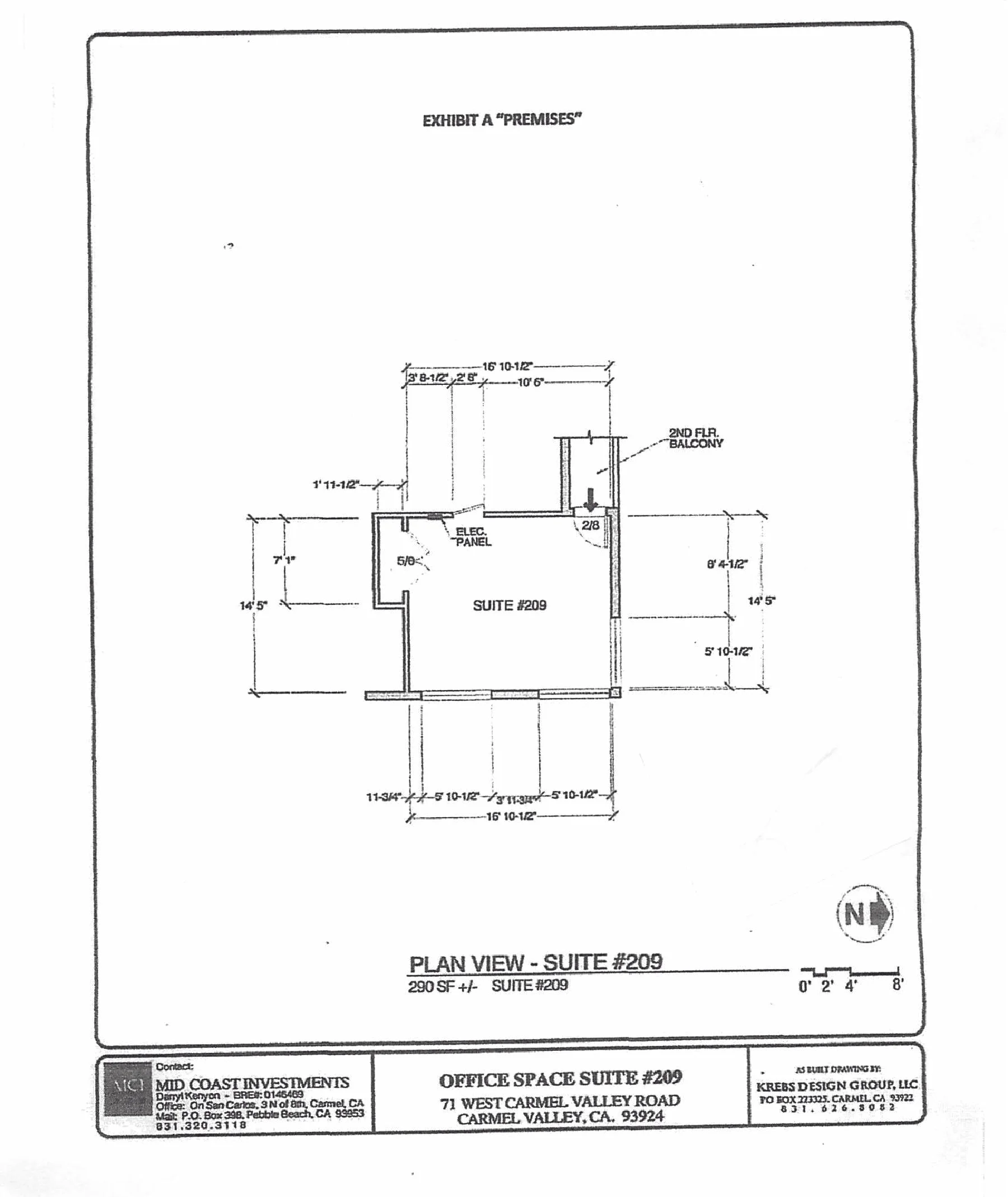 71 West Carmel Valley Road, Suite 209 Floorplan