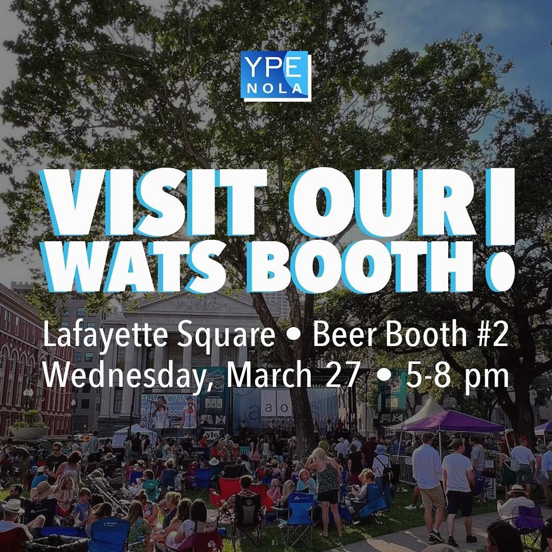 Come meet our new board next week at Wednesdays at the Square! We&rsquo;ll have beer for sale &amp; information about upcoming YPE networking events.