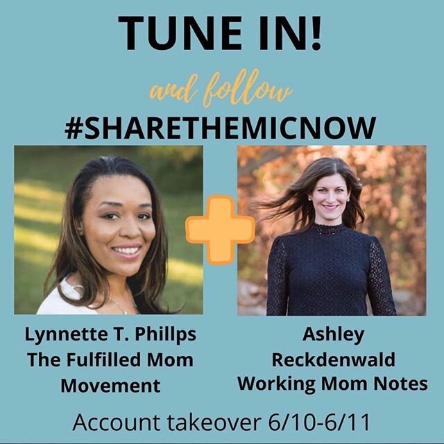 I&rsquo;m so excited for this #sharethemicnow @workingmomnotes is giving the mic to the amazing @lynnettetphillips - they go live at 12:30 EST on @workingmomnotes platform so head over to her instagram now and follow her to tune in!

#blacklivesmatte