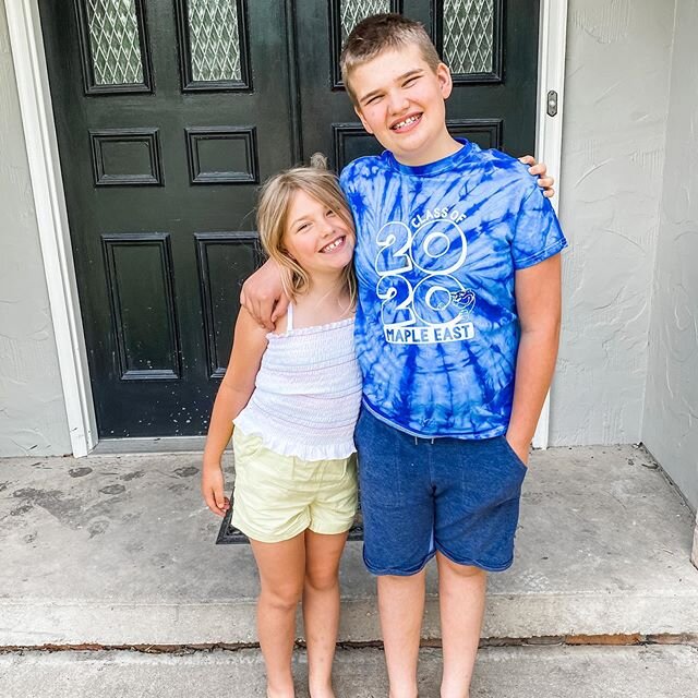 We officially have a middle schooler and 3rd grader! Let summer begin!