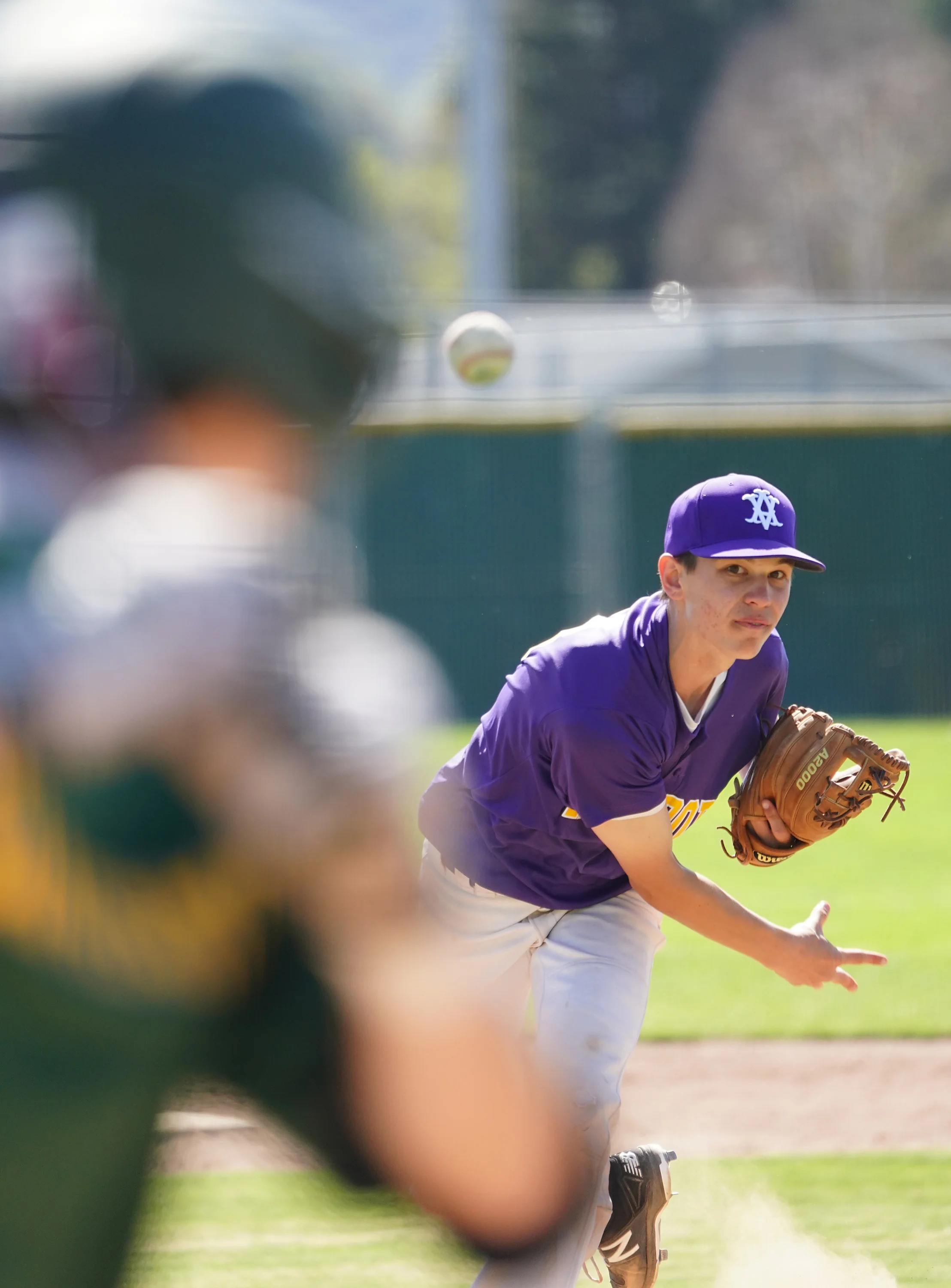  Amador Valley High School vs San Ramon Valley High School freshmen baseball at Amador Valley High School in Pleasanton, CA Saturday March 30. 2019. (Photo by Alan Greth) 