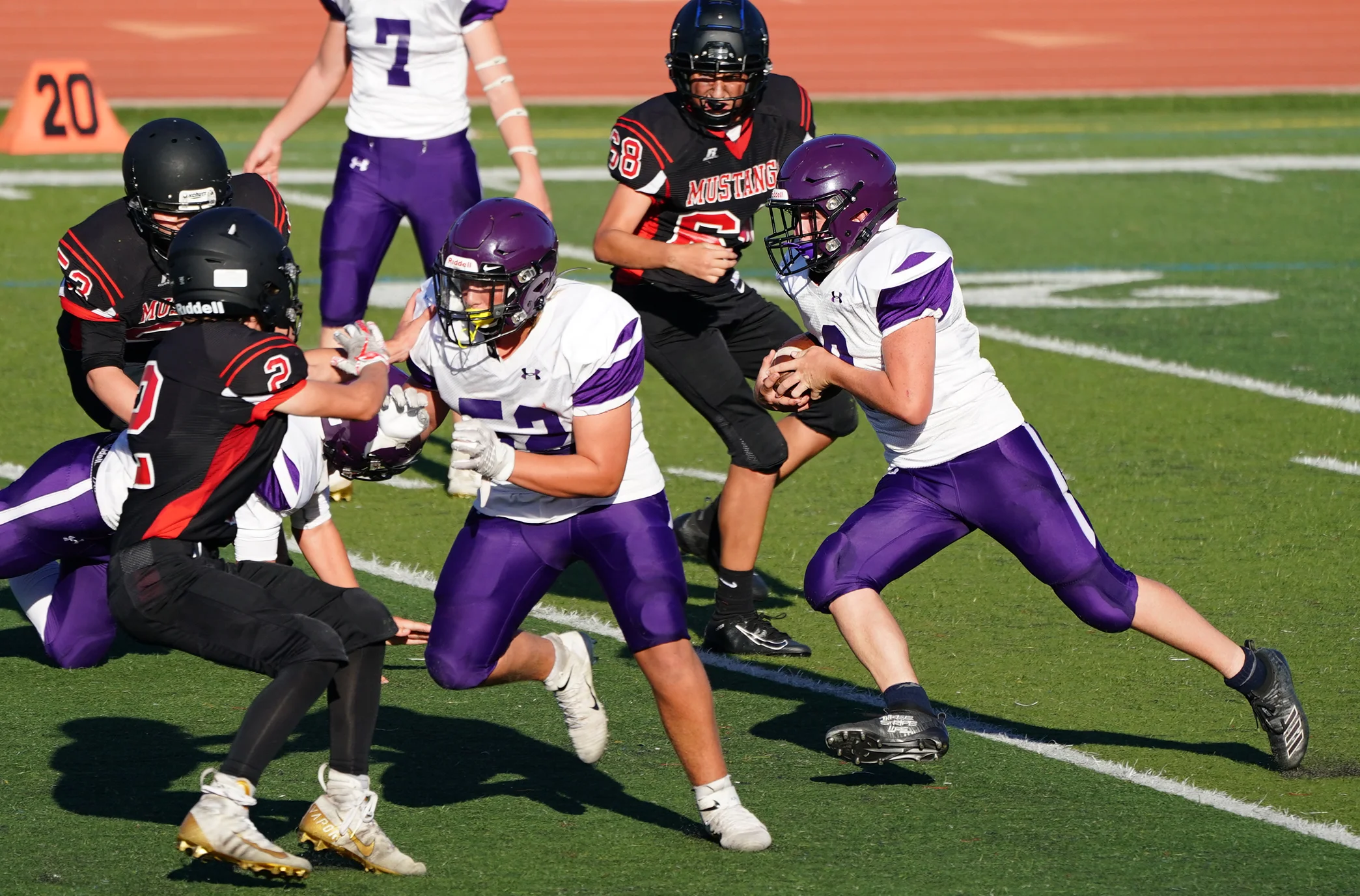 Amador Valley High School Freshman Football Vs Monte Vista Thursday  August 29, 2019. (Photo by Alan Greth/AGP Sports) 