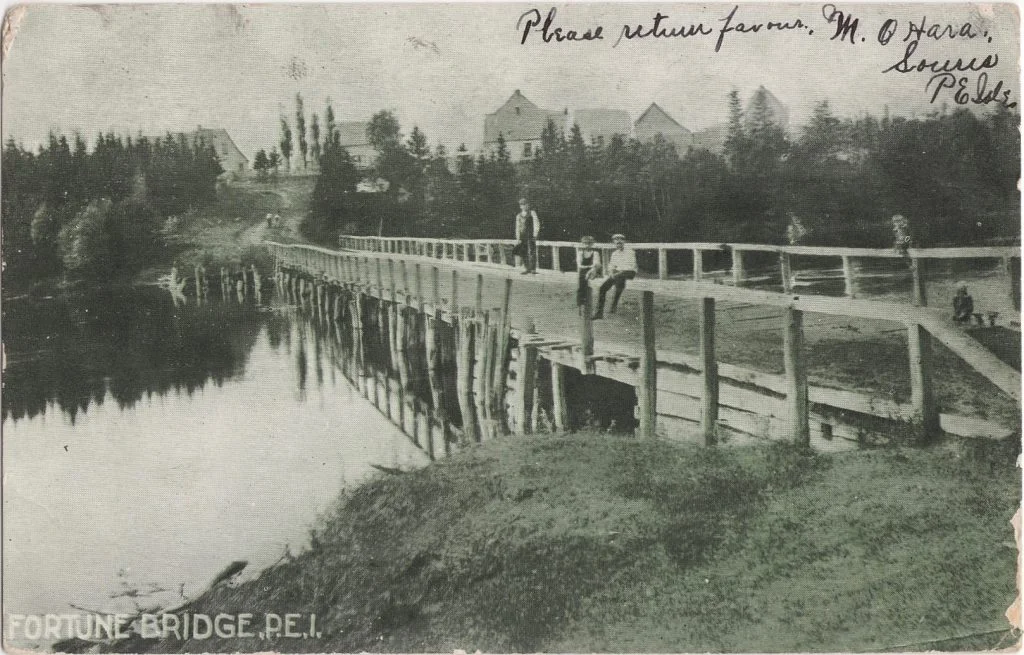Fortune’s First Permanent Bridge. Date Unknown.