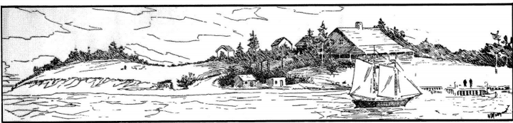 Drawing of Abels Cape. Date unknown.