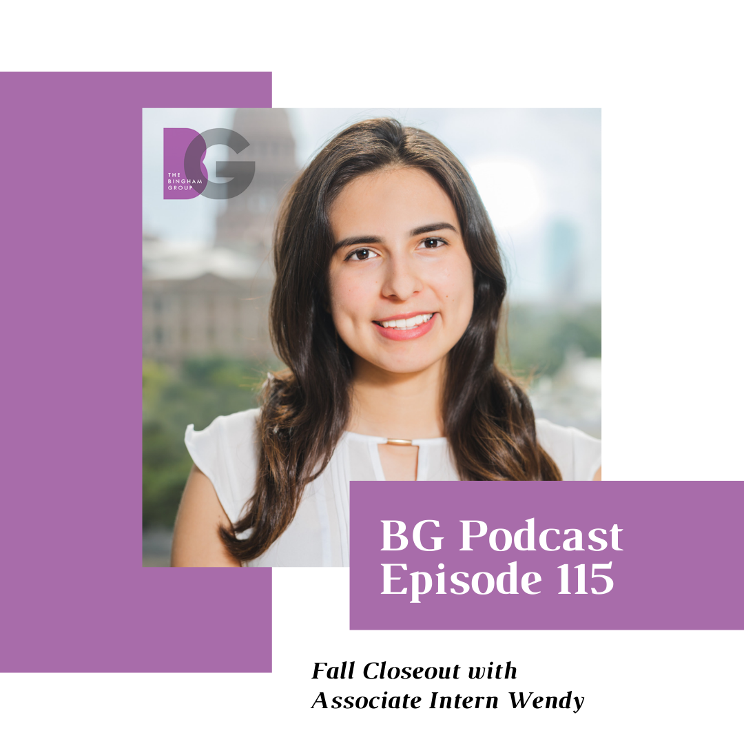 Episode 115: 2020 Fall Closeout with Associate Intern Wendy Rodriguez 