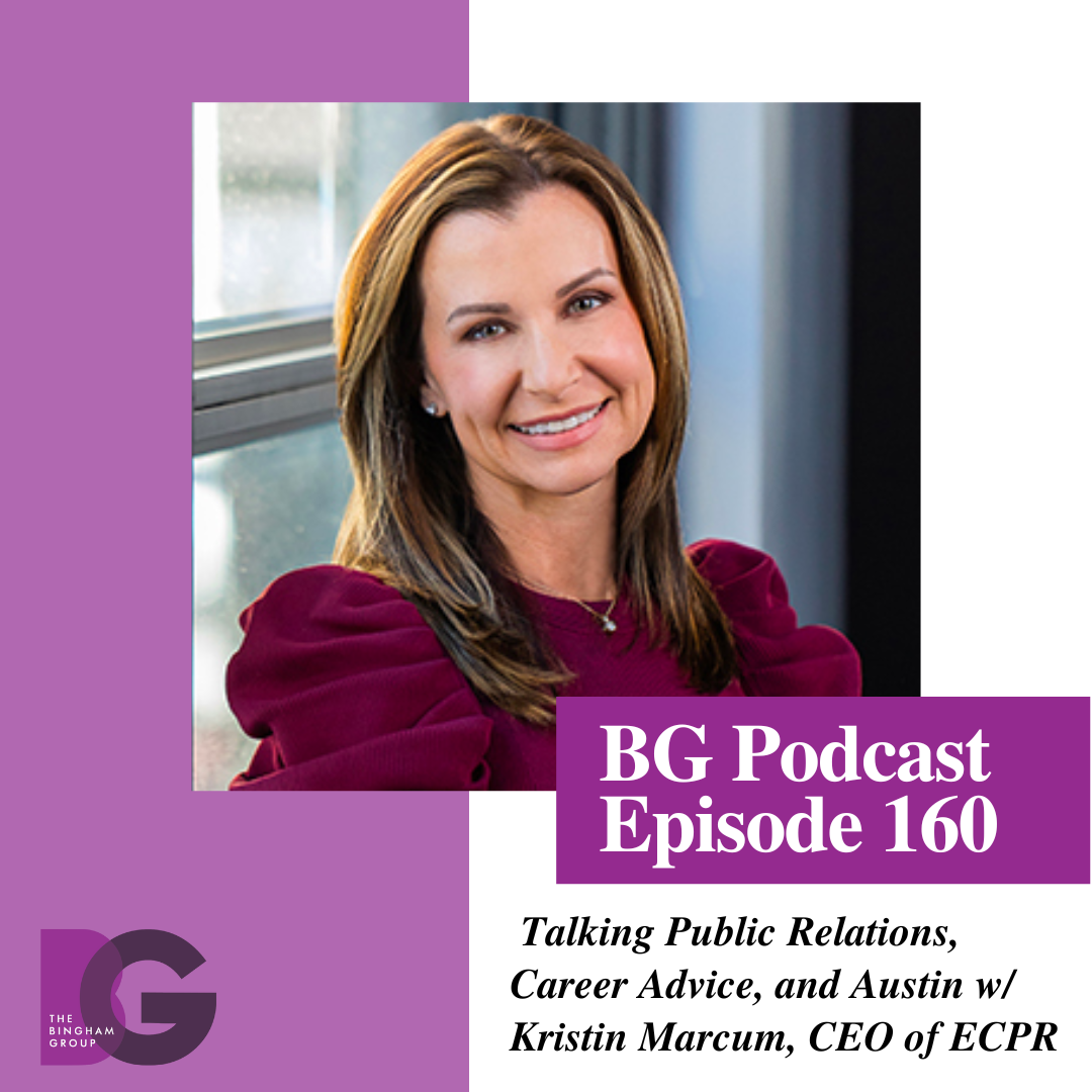 Talking Public Relations, Career advice, and Austin with Kristin Marcum, CEO of ECPR