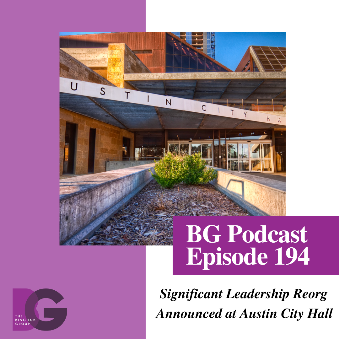 Significant Leadership Reorg Announced at Austin City Hall