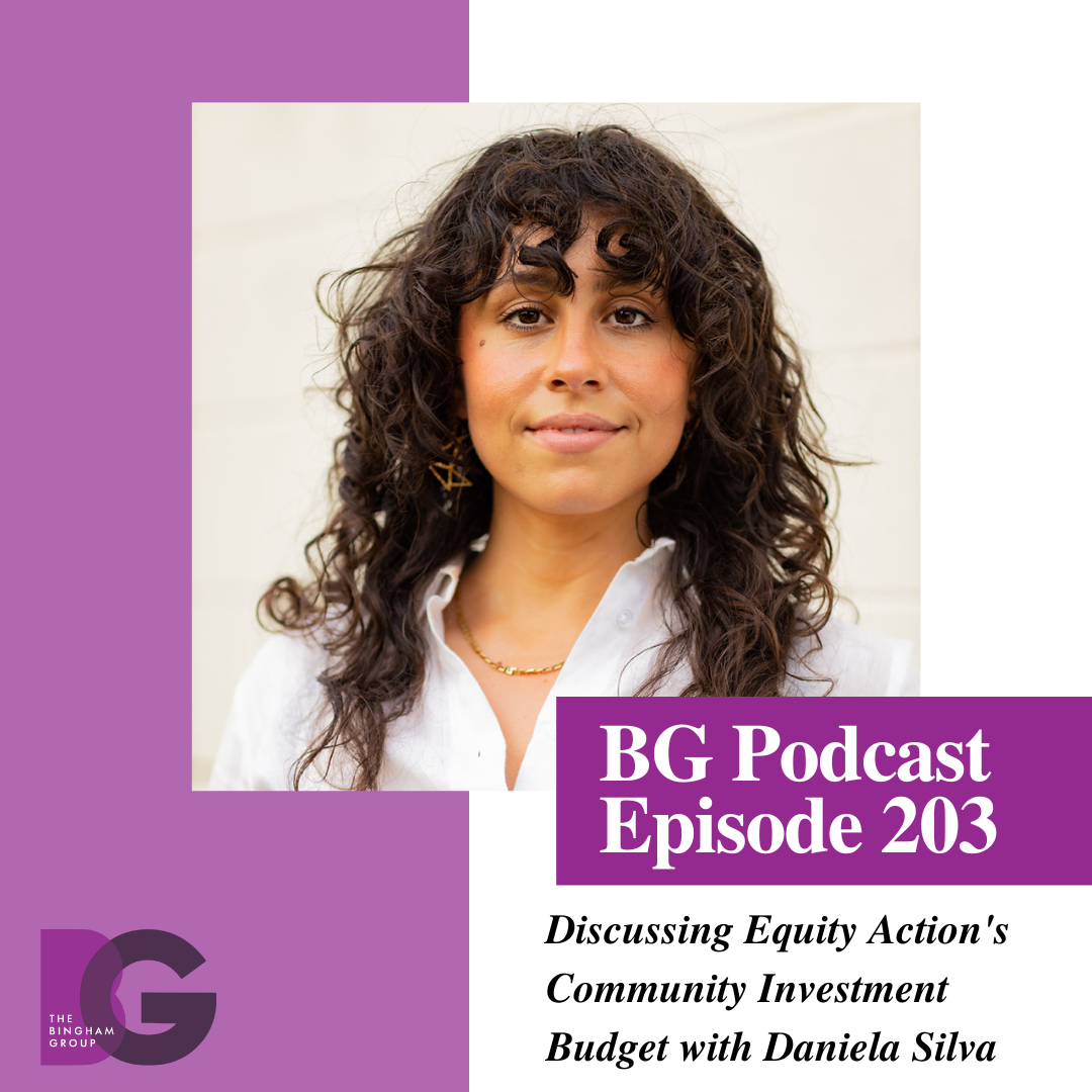 Discussing Equity Action's Community Investment Budget with Daniela Silva