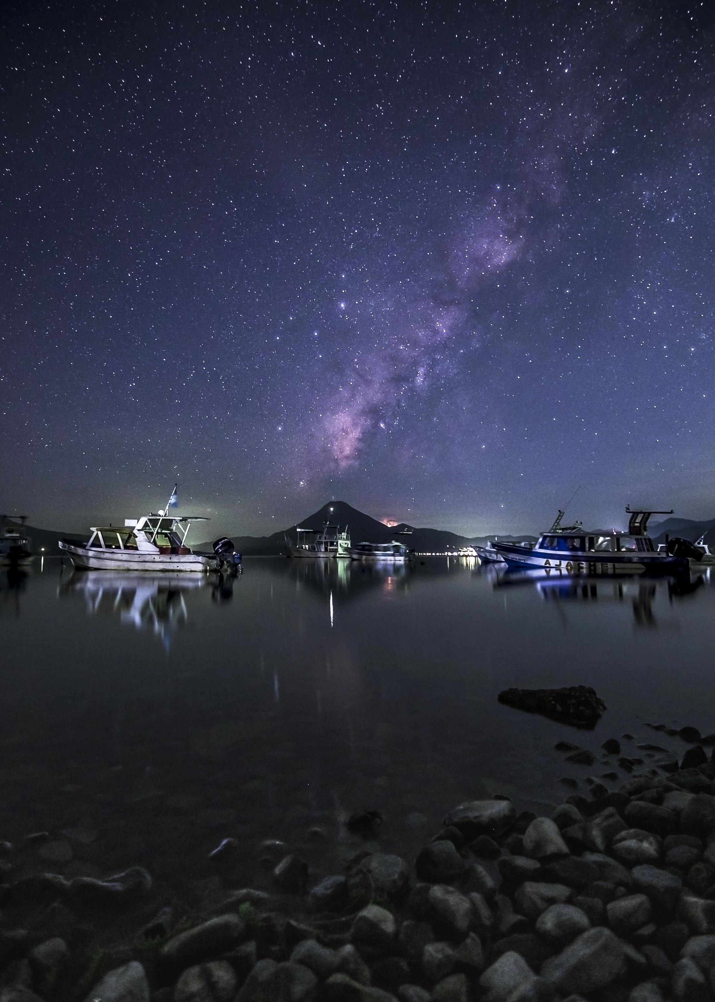 Milky Way over the Atitlan Lake