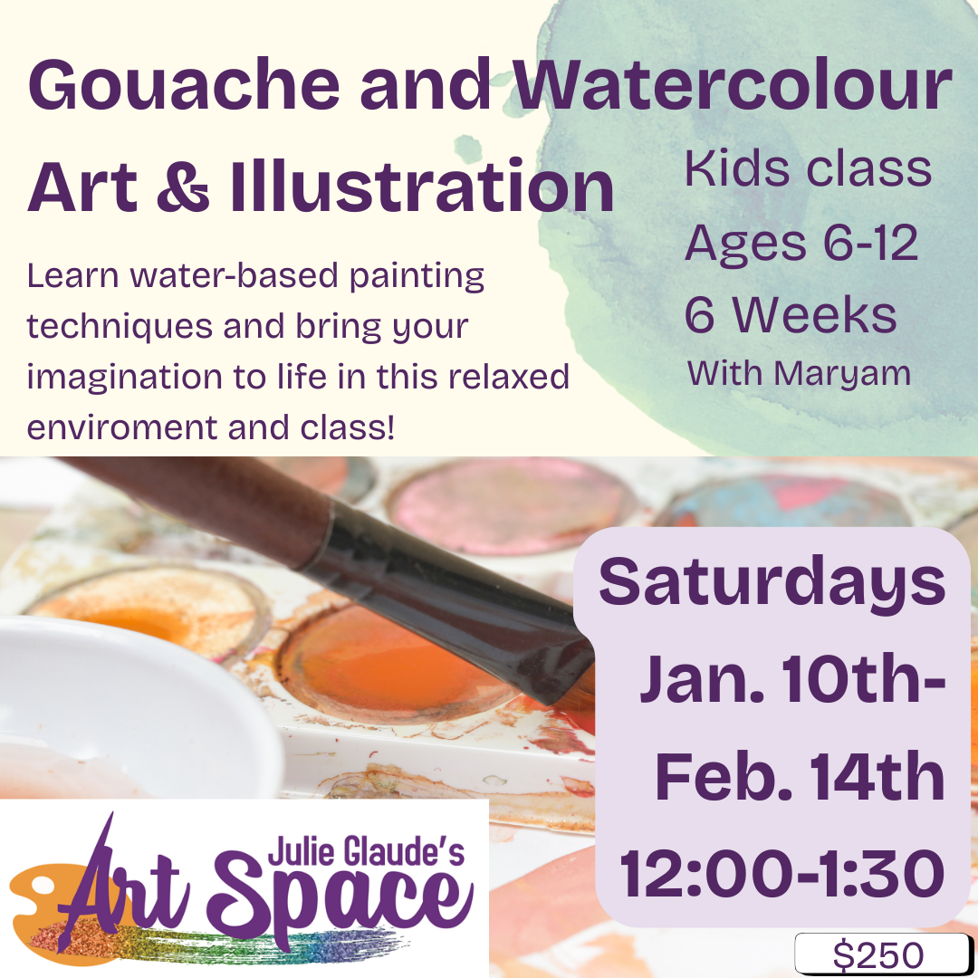 Kids Painting class - Saturday Jan.10th - Feb.14th 12:00-1:30 (6 weeks)
