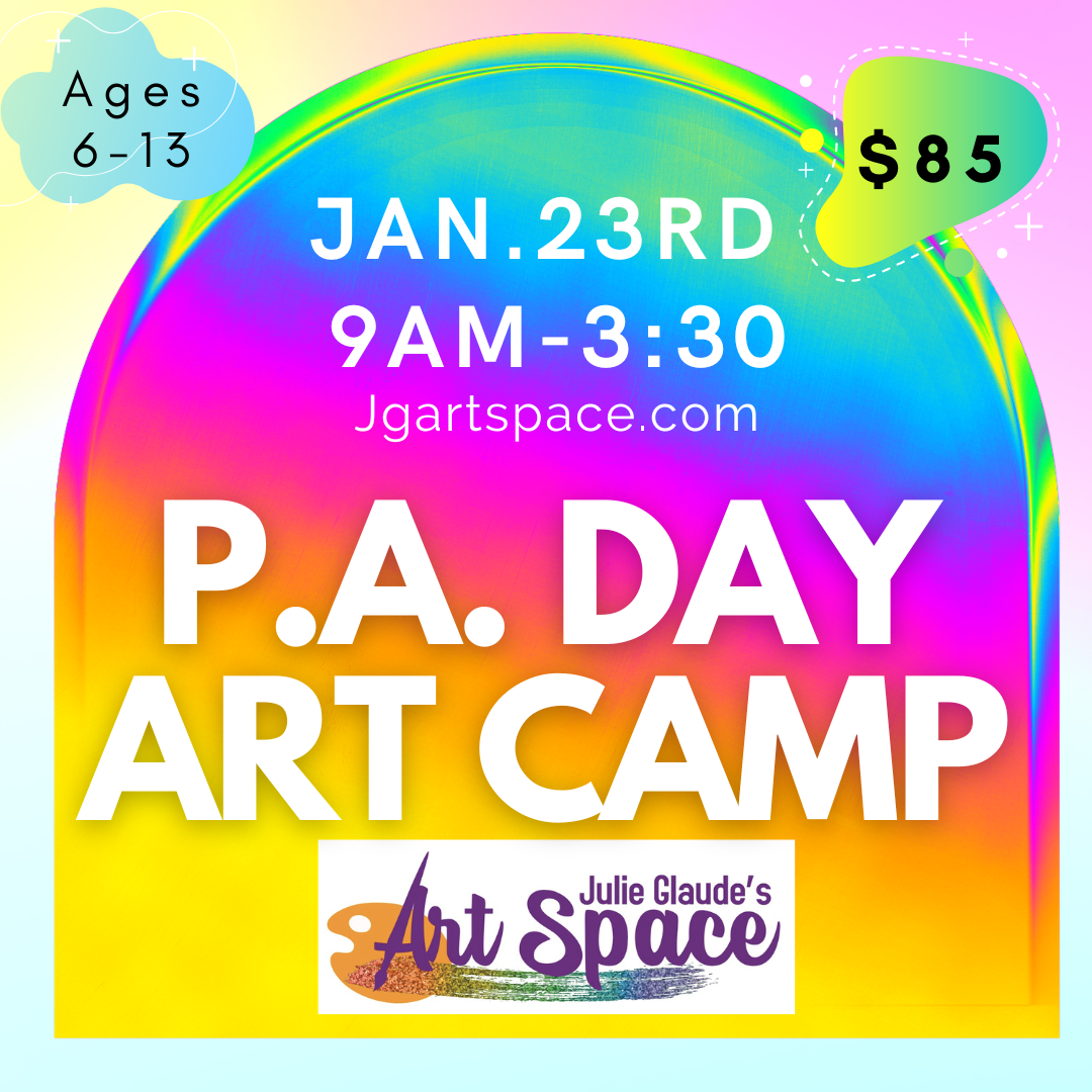 P.A. Day ART Camp Jan 23rd from 9am-3:30pm