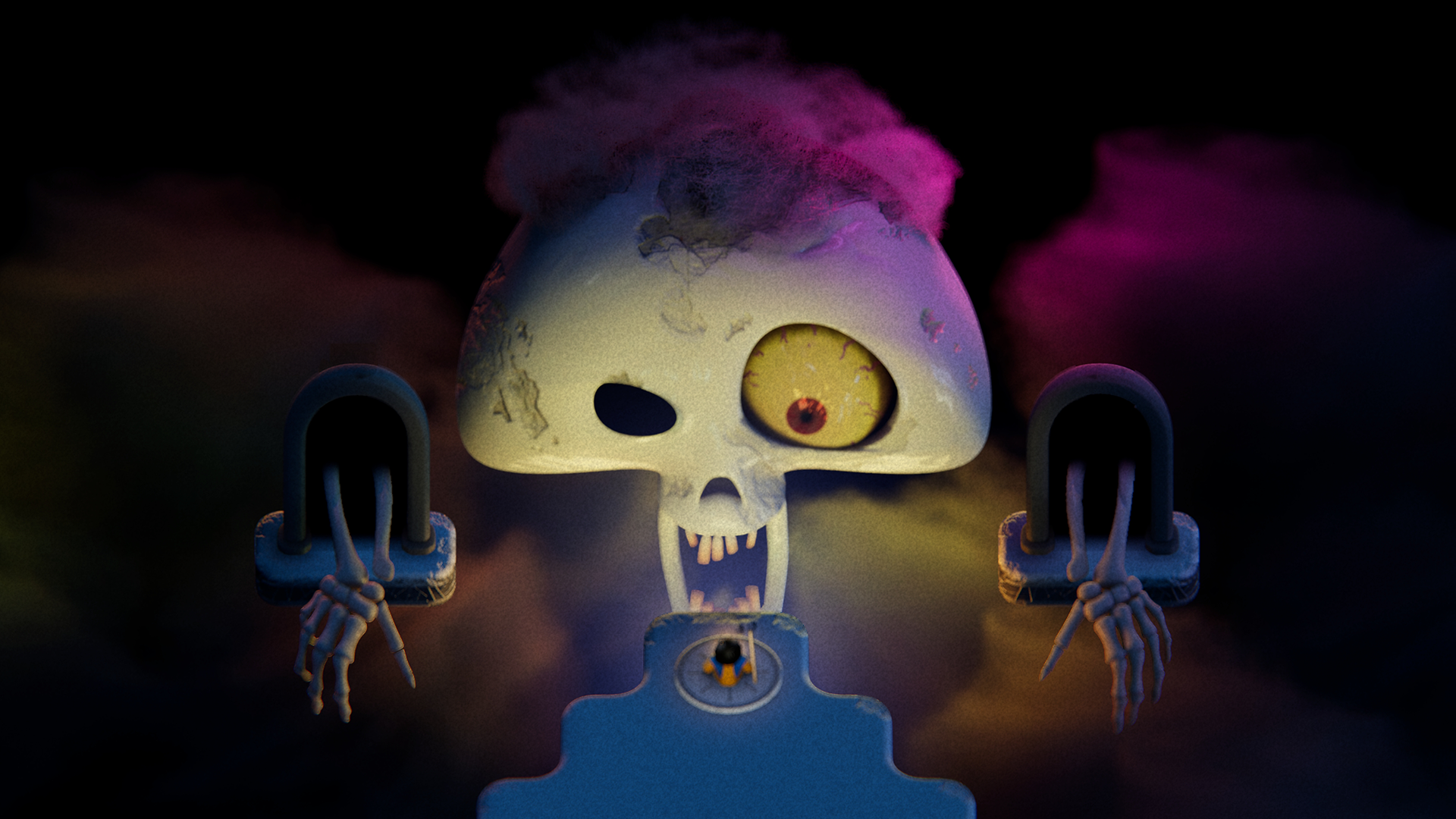  One of the grotesque ancient beings that lurk beneath Ou’s tranquil world. 