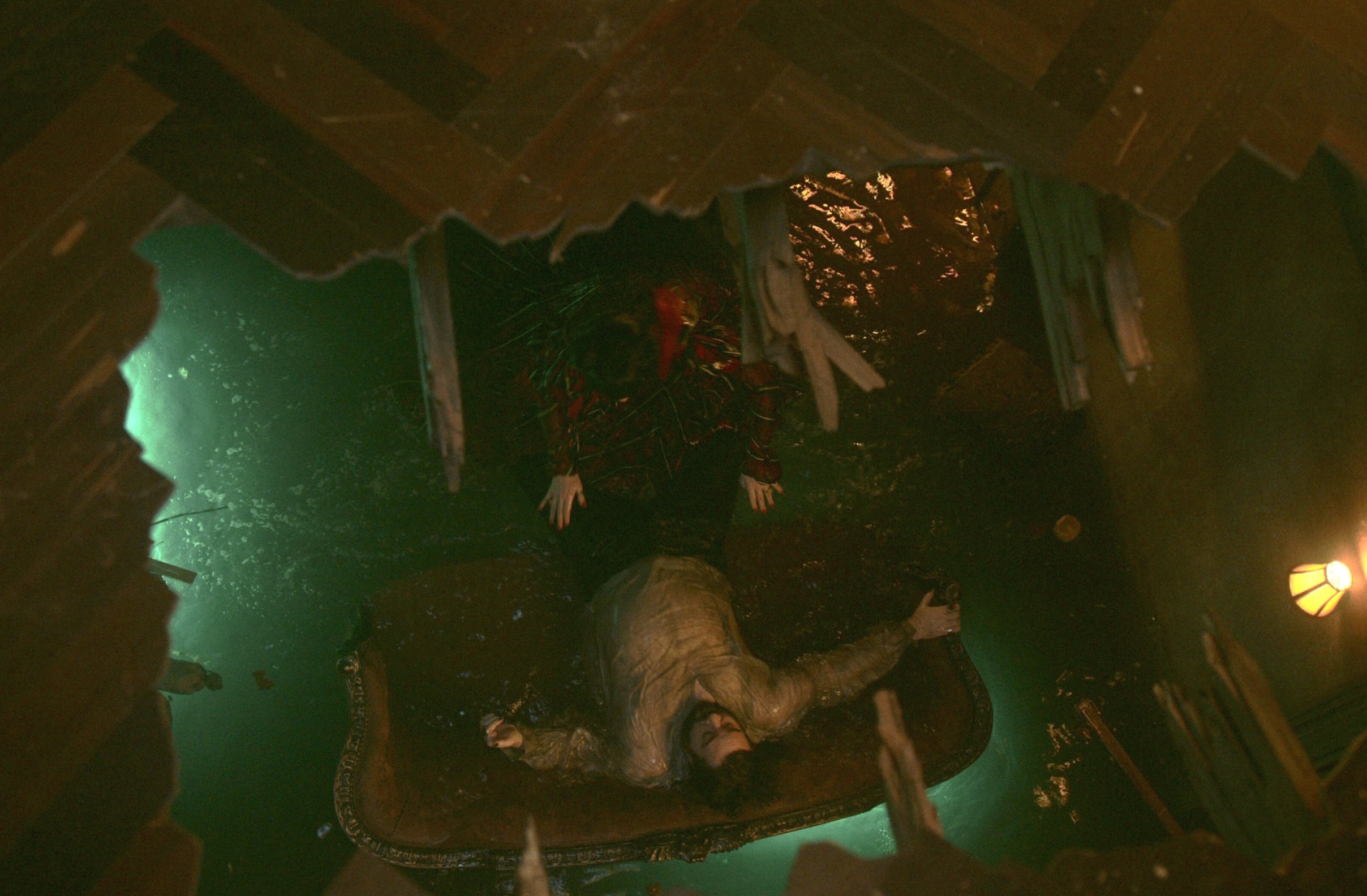 Water stage/stunt set build, WWDITS S5, Production design.