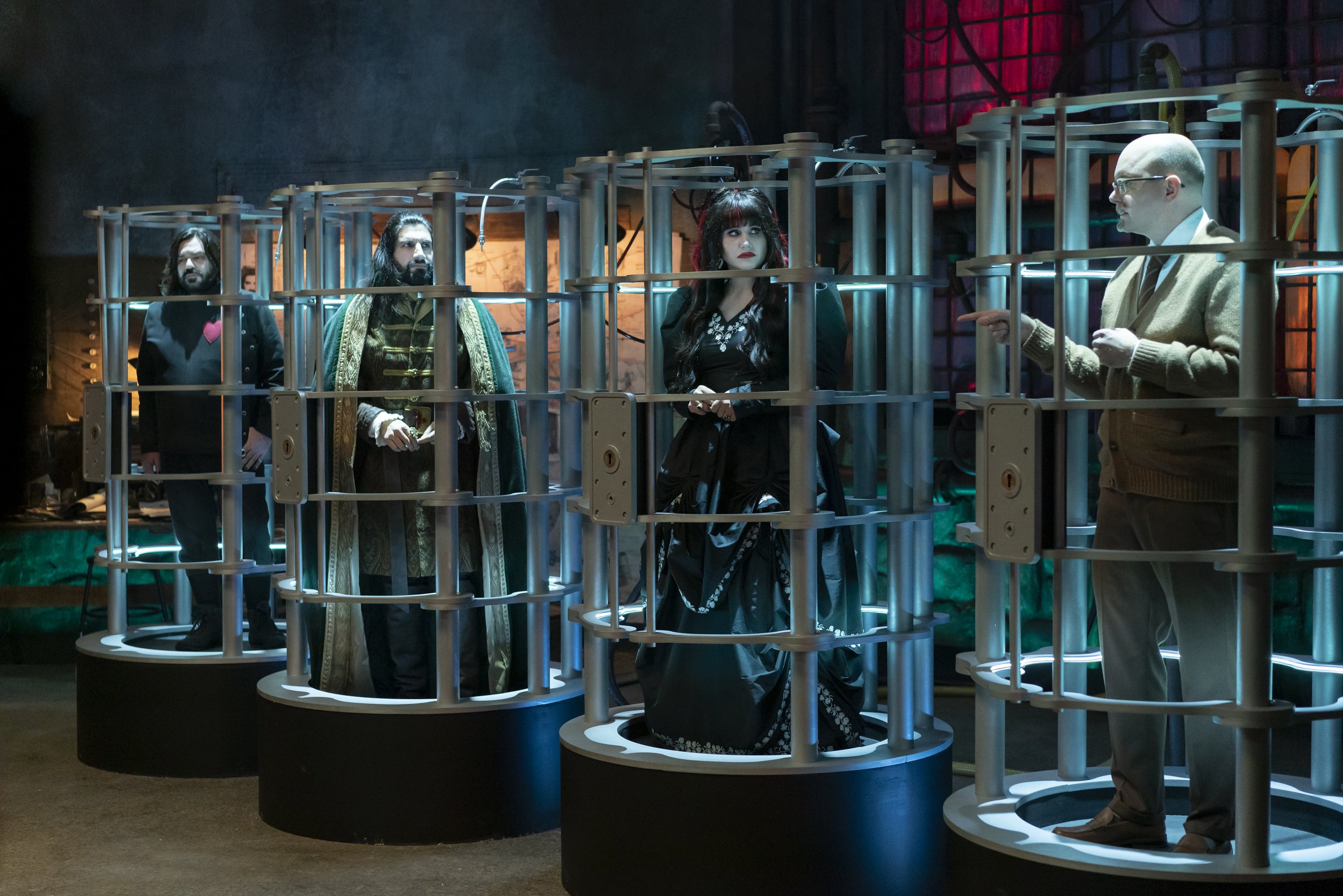 Manor basement cage detail set build, WWDITS S5, Production design.