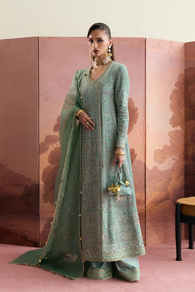 Pakistani Embroidered 3-Piece – LISHA-Suf-72 | Printed Velvet + Organza + Lace (embellishments) | Latest Pakistani Salwar Kameez Designer Wear