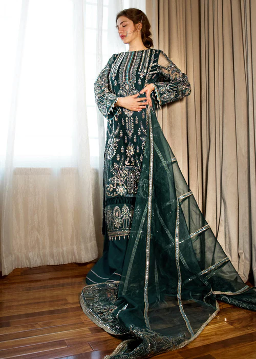 Embroidered Luxury 3 Piece Collection Unstitched Meeral Collection Meeral - Dilaab - Meeral Luxe | Latest Pakistani Punjabi Suits Salwar Kameez Designers Wear