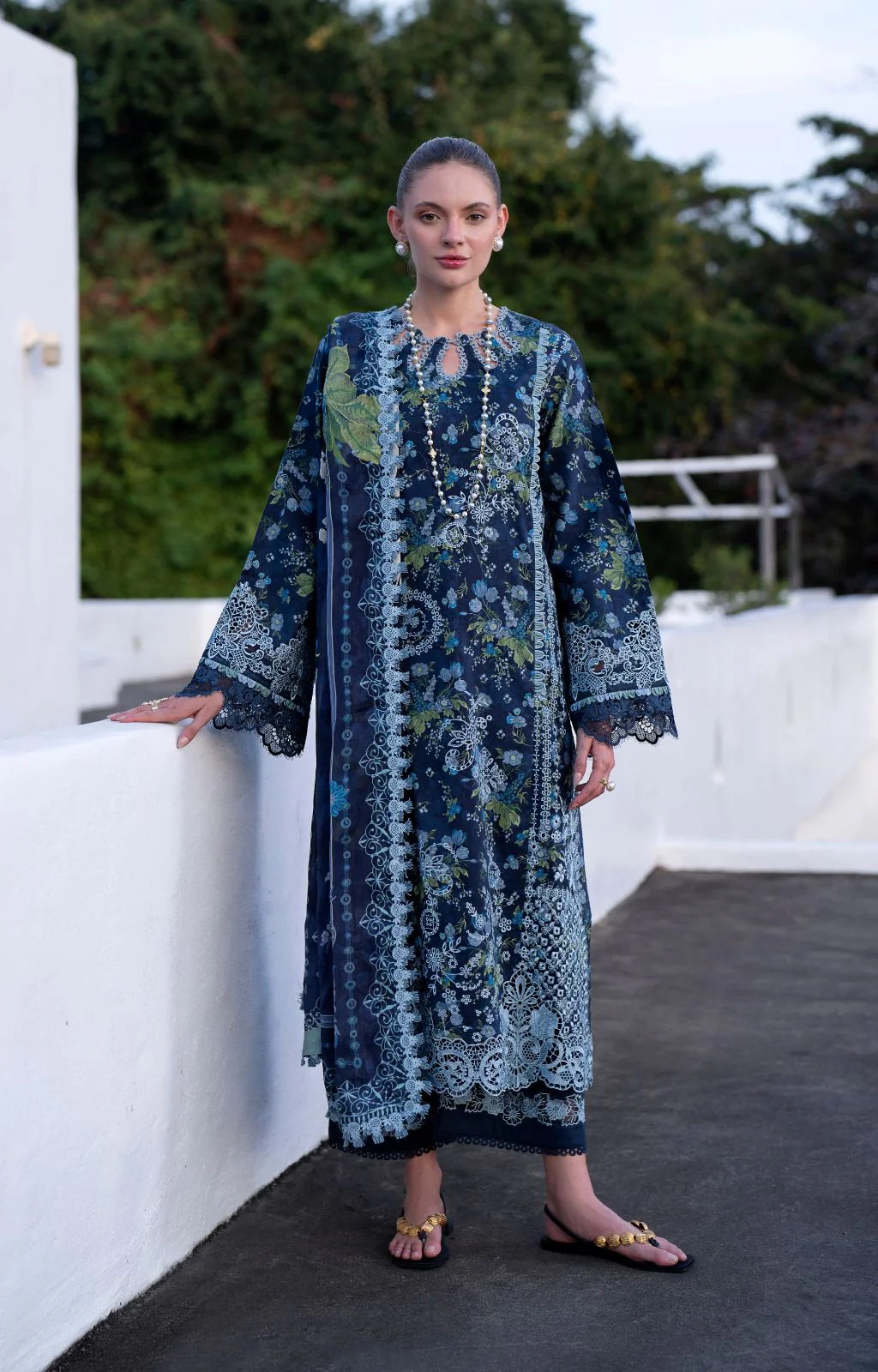 Pakistani Embroidered Unstitched 3-piece Suit Eden | Latest Pakistani Punjabi Suits Salwar Kameez Designer Wear.