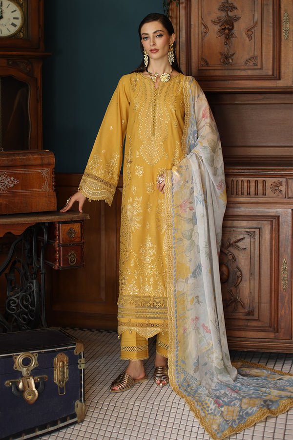 Pakistani Embroidered Lawn Doriya Suits Unstitched 3 Piece NS-155 - Luxury Collection | Latest Pakistani Punjabi Suits Salwar Kameez Designer Wear