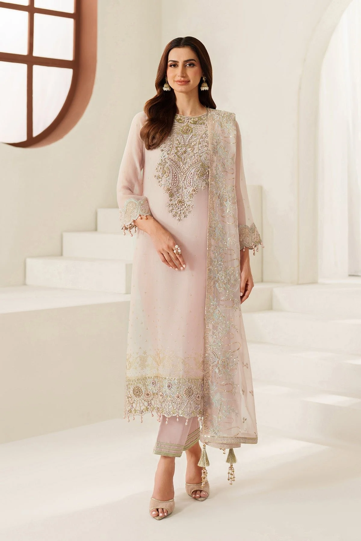 Pakistani Embroidered Chiffon AF-HM-4054-Zyla- Ali-90 | Latest Pakistani Punjabi Suits Salwar Kameez Designer Wear