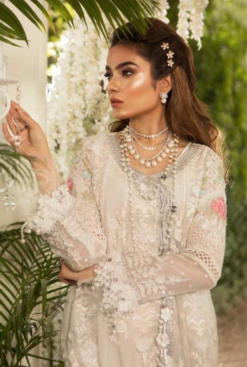 white kameez design for girl
