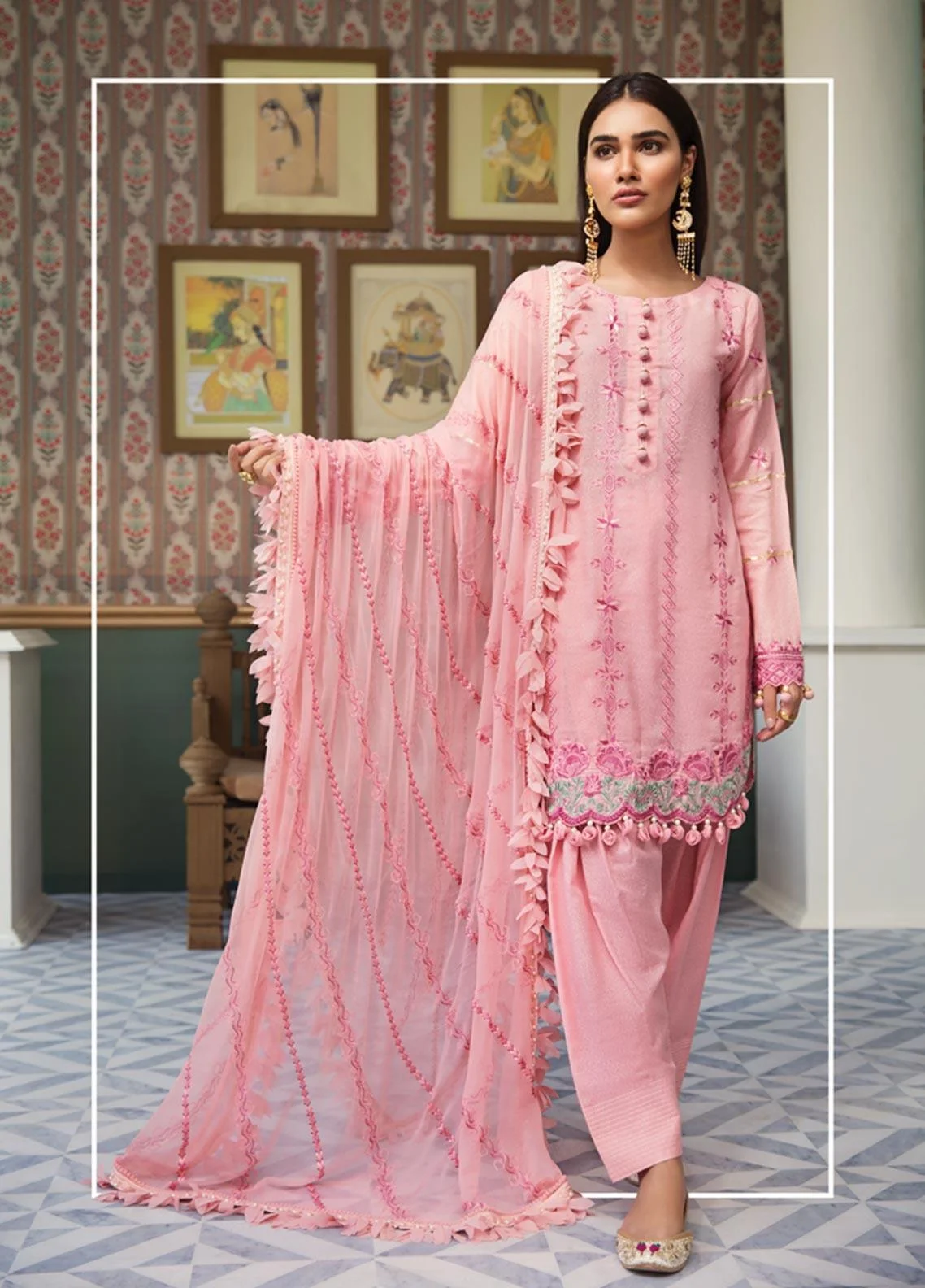 Pakistani karandi suits Clearance