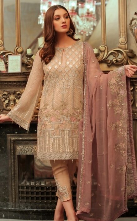 Suit Salwar Kameez Indian Pakistani Designer Shalwar Dress Stitched Sc Wedding 