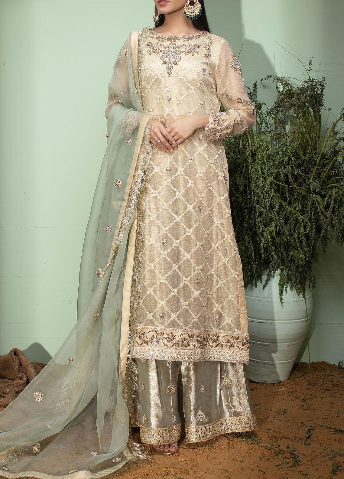 3 Piece Kameez Salwar Dupatta Size: Large Cotton Zara Khan