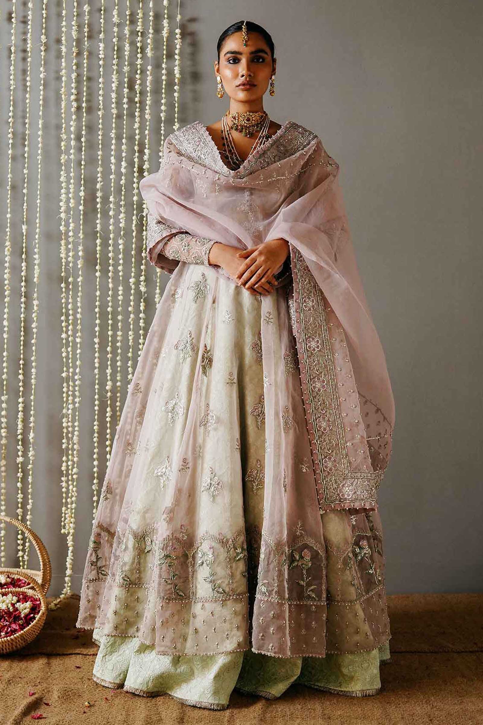 Latest Pakistani Wedding Dresses Embroidery Clothes Indian dress blue chiffon gharara Collection Eid Suit Shalwar Kameez 2021 stitch USA UK