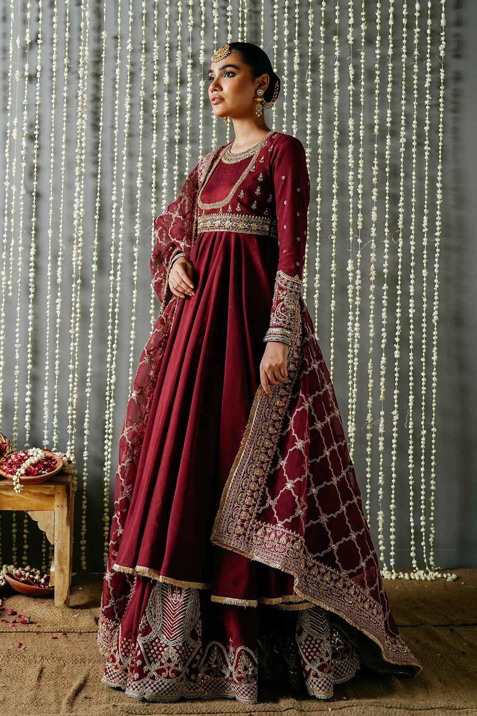 Bridal Dresses Hand Embroidery Chiffon Collections ZC-3017 By Sammy Fabrics | Latest Pakistani Wedding Lehenga Sharara Punjabi Suits Designer Wear