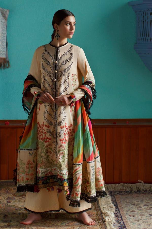 Elan Collection 2019 Latest Unstitched  Embroidery Pakistani Shalwar Kameez Suit 