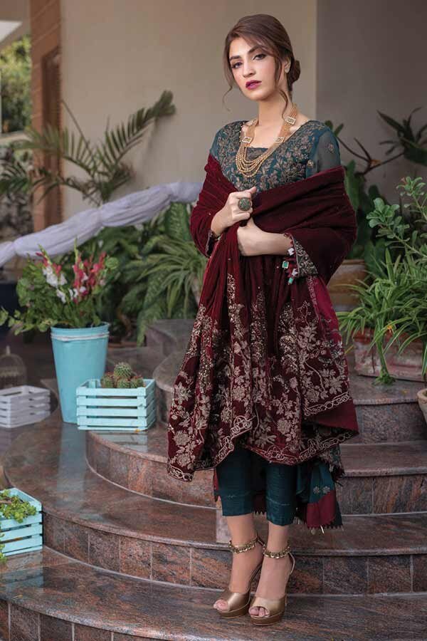 Designer  chiffon 3pc party ladies dresse Pakistani/Indian style