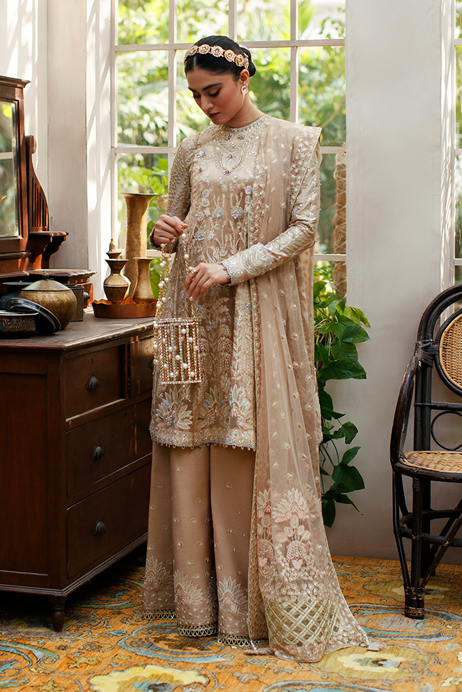 Pakistani Designer Suit Wedding/Eid Party Wear Collection Shalwar Kameez Stitchd