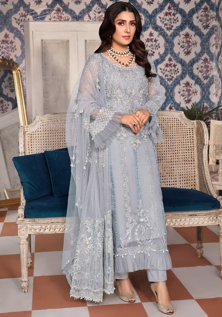 new asian dress designs New Chinese Style Blue & White Floating Shawl Long Dress Two-Wear