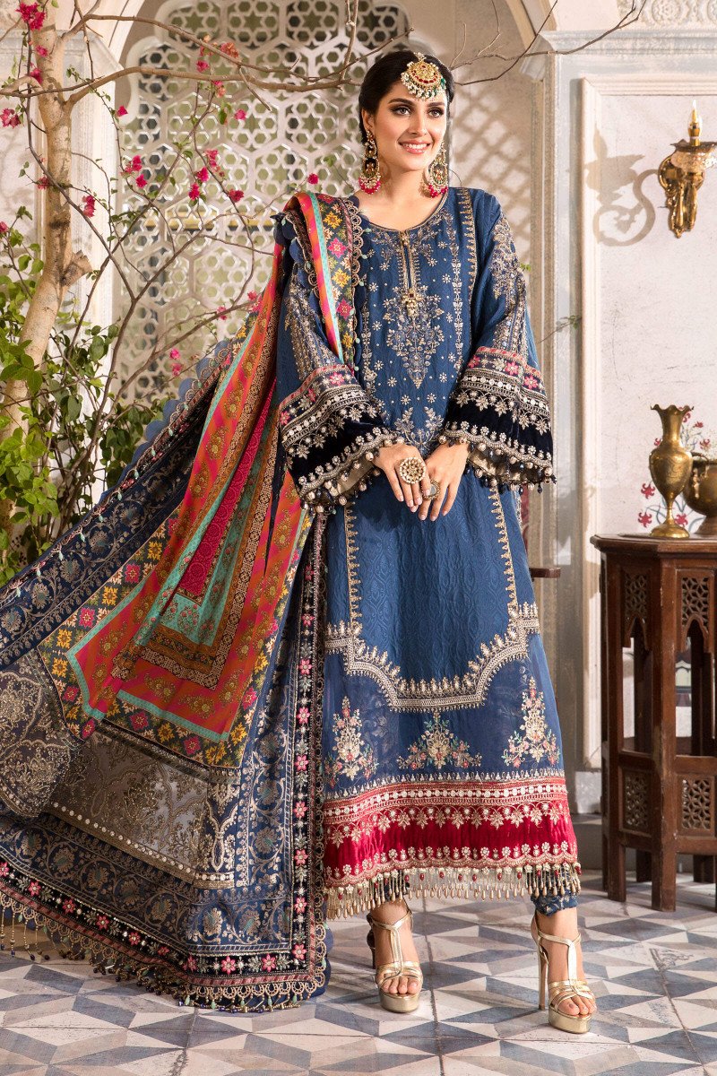 Linen Suit  Embroidered stitched Pakistani Indian salwar kameez EID Sale £20 