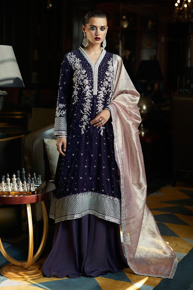 Indian Pakistani Velvet Dresses for Winter Buy Online in USA Canada