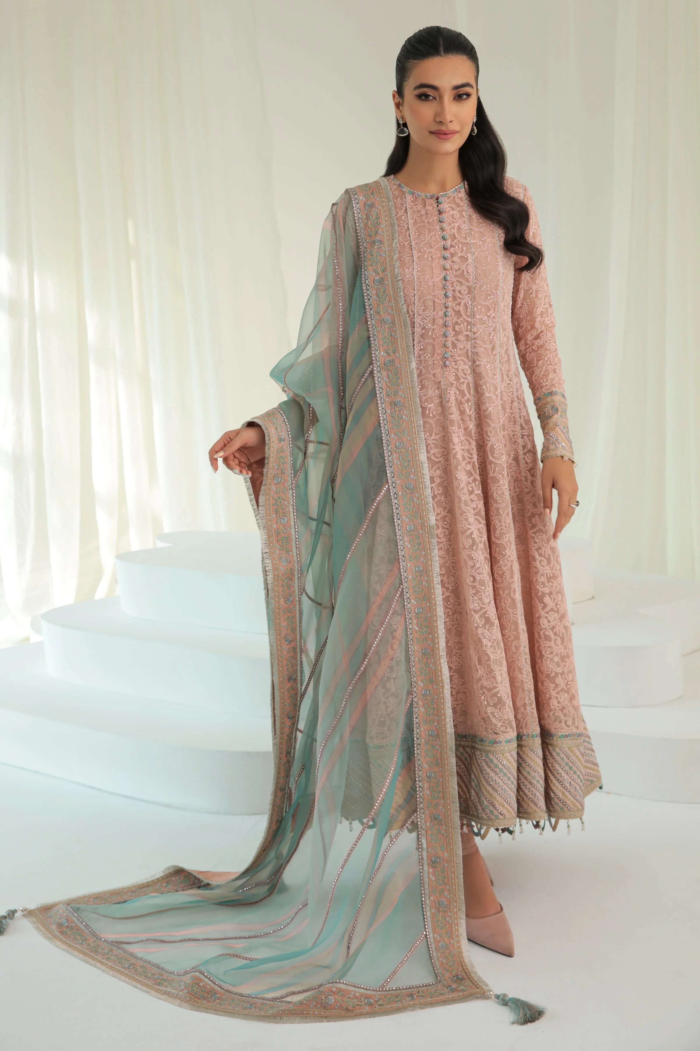 Pakistani Embroidered Chiffon UC-3005 Formal Collection 2024 Jaz-224 Luxury Designer Wear Pakistani Salwar Kameez