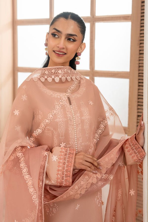 Pakistani Embroidered 3Pc Organza Formal Suit Unstitched AFRA - MS50114 - Ria-19 | Latest Pakistani Punjabi Suits Designer Wear