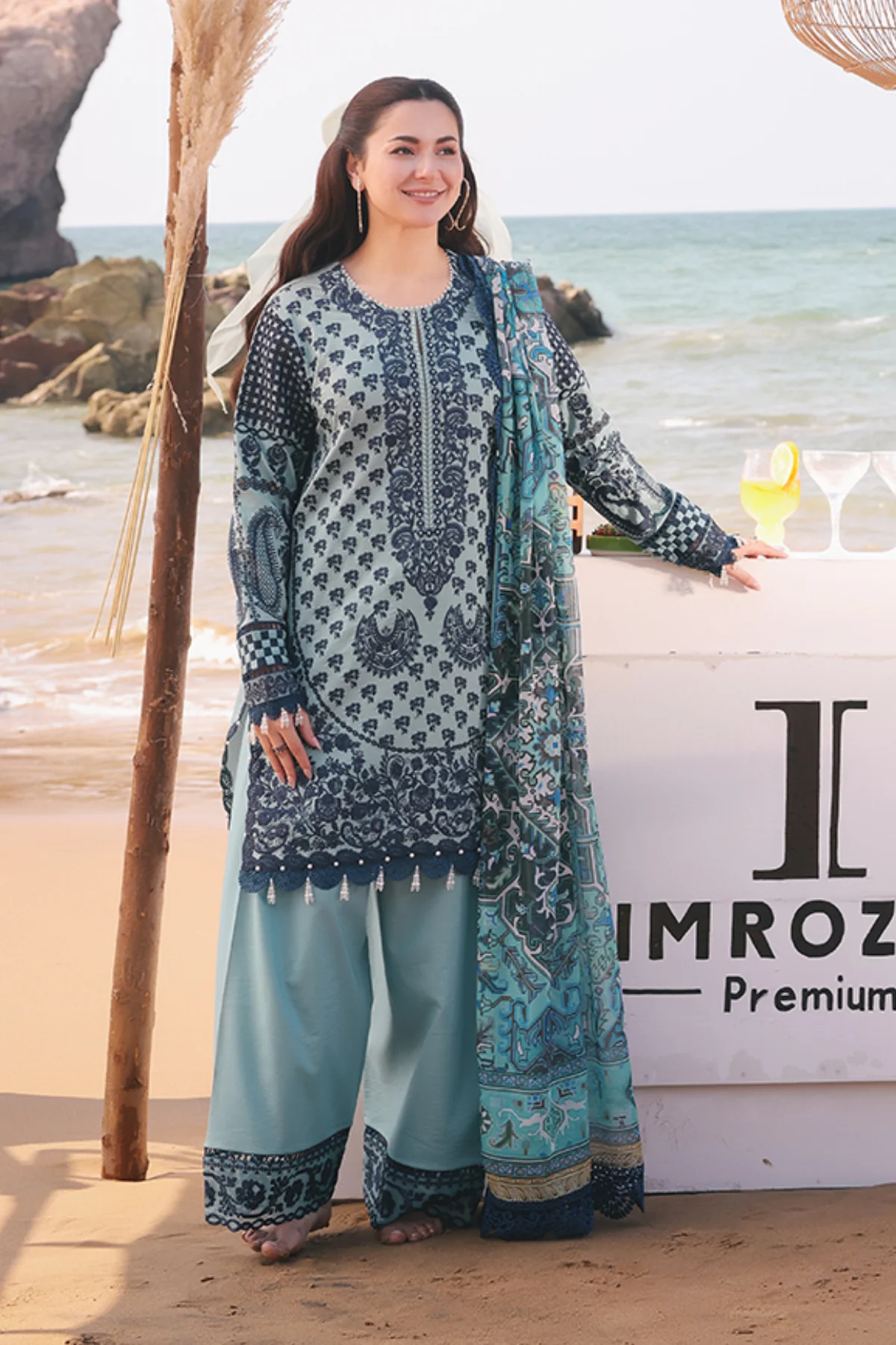 Pakistani Embroidered Unstitched 3-Piece SL 75 A Parizay | Latest Pakistani Salwar Kameez Punjabi Suits Designer Wear.