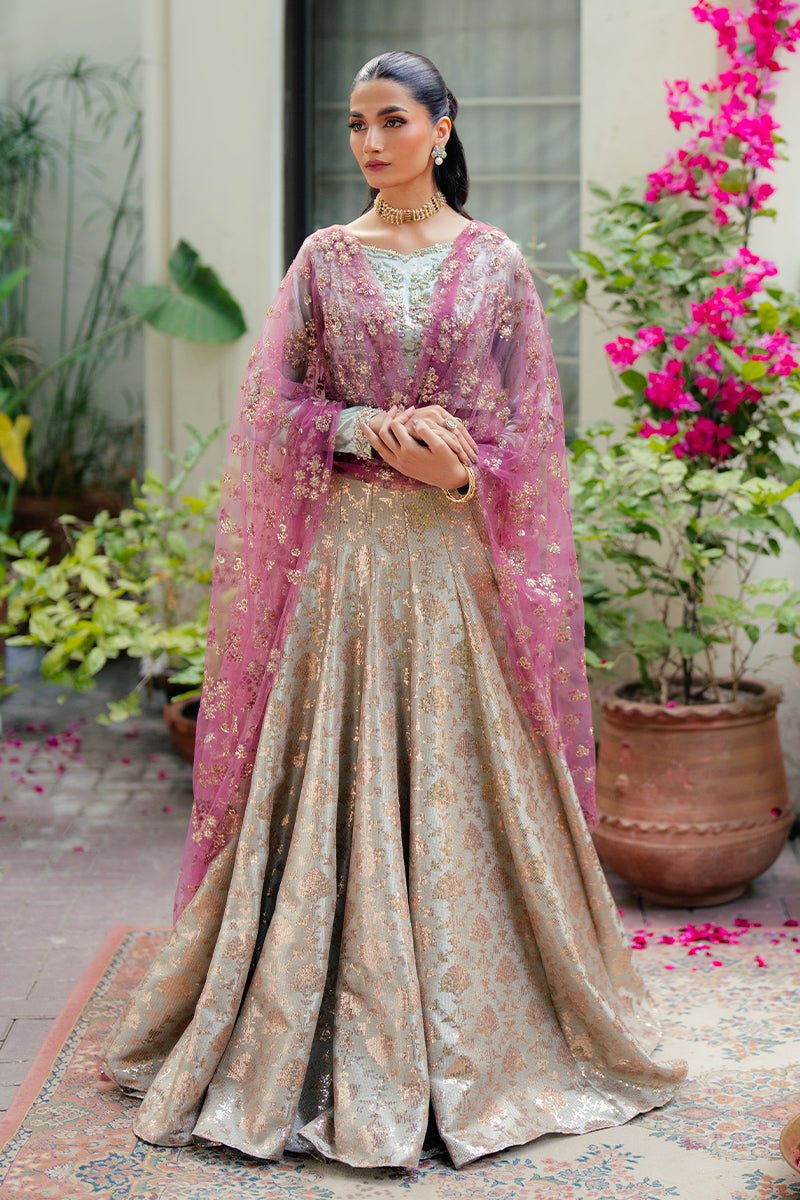 Pakistani Embroidered Satin Zari Stitched 3 Piece Suit Zima- Luxury Collection | Latest Pakistani Salwar Kameez Punjabi Suit Designer Wear.