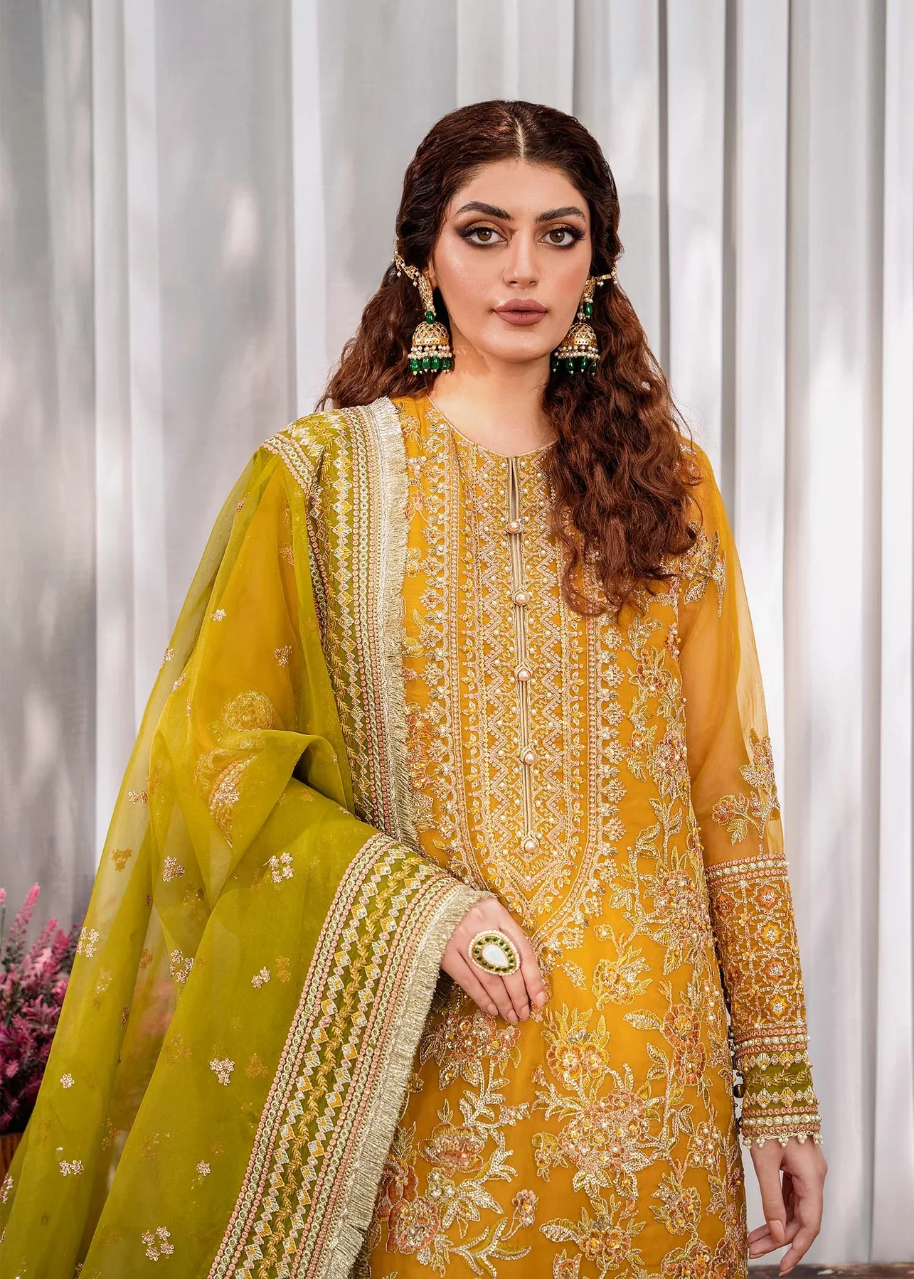 Pakistani Organza Embroidered  Suit  Rohi - Akb-974 | Latest Punjabi Suit Designer Wear | Pakistani Salwar Kameez.