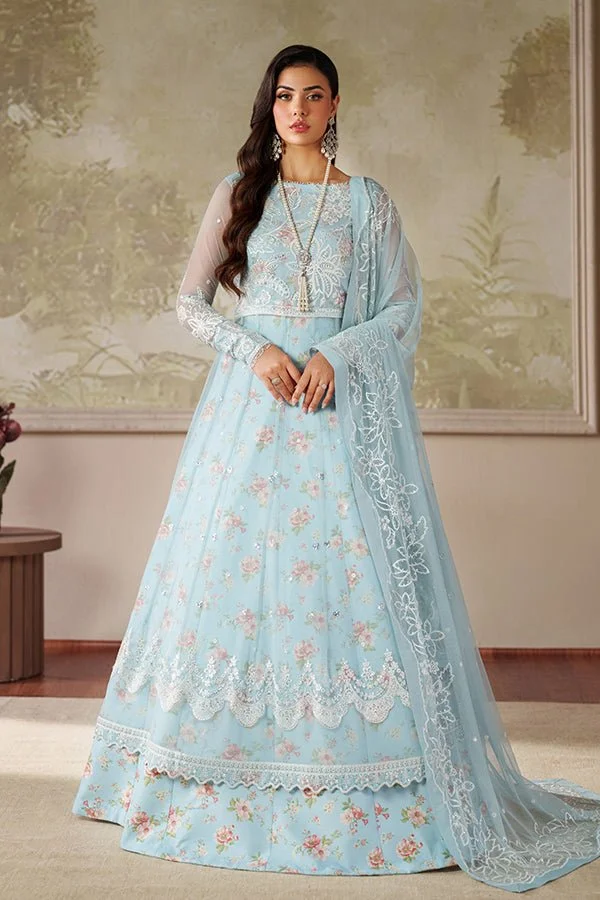 Pakistani Embroidered Net Unstitched 3Pc Suit ZRF-ZPE-02 AROOSH-ZARR-112 | Latest Pakistani Design Salwar Kameez Punjabi Suit Designer Wear.