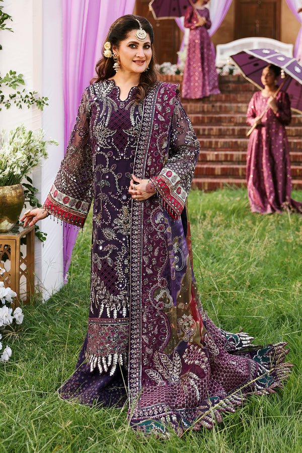 NUR 15 Embroidered Organza Suits Unstitched 3 Piece NL-70 JAHAN Luxury Collection | Latest Pakistani Punjabi Suits Salwar Kameez Designer Wear