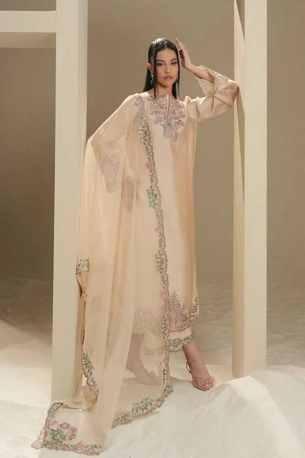 Pakistani Embroidered Korean Silk 3 piece Suit Unstitched AMOUR - MS50381- Ria-82 | Latest Pakistani Punjabi Suits Designer Wear
