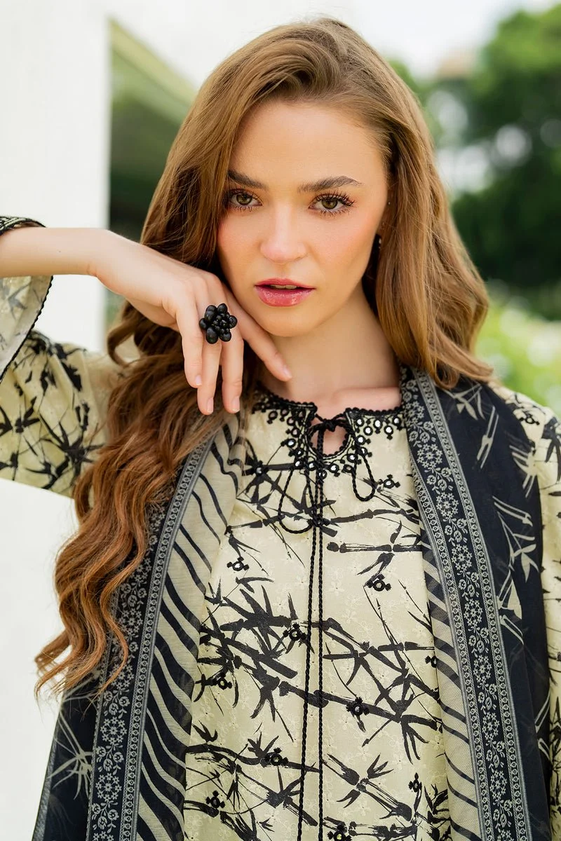 Pakistani 3 Pieces Embroidered Soft Cambric Rtw-1217-Jaz-83 | Latest Pakistani Salwar Kameez Punjabi Suit Designer Wear