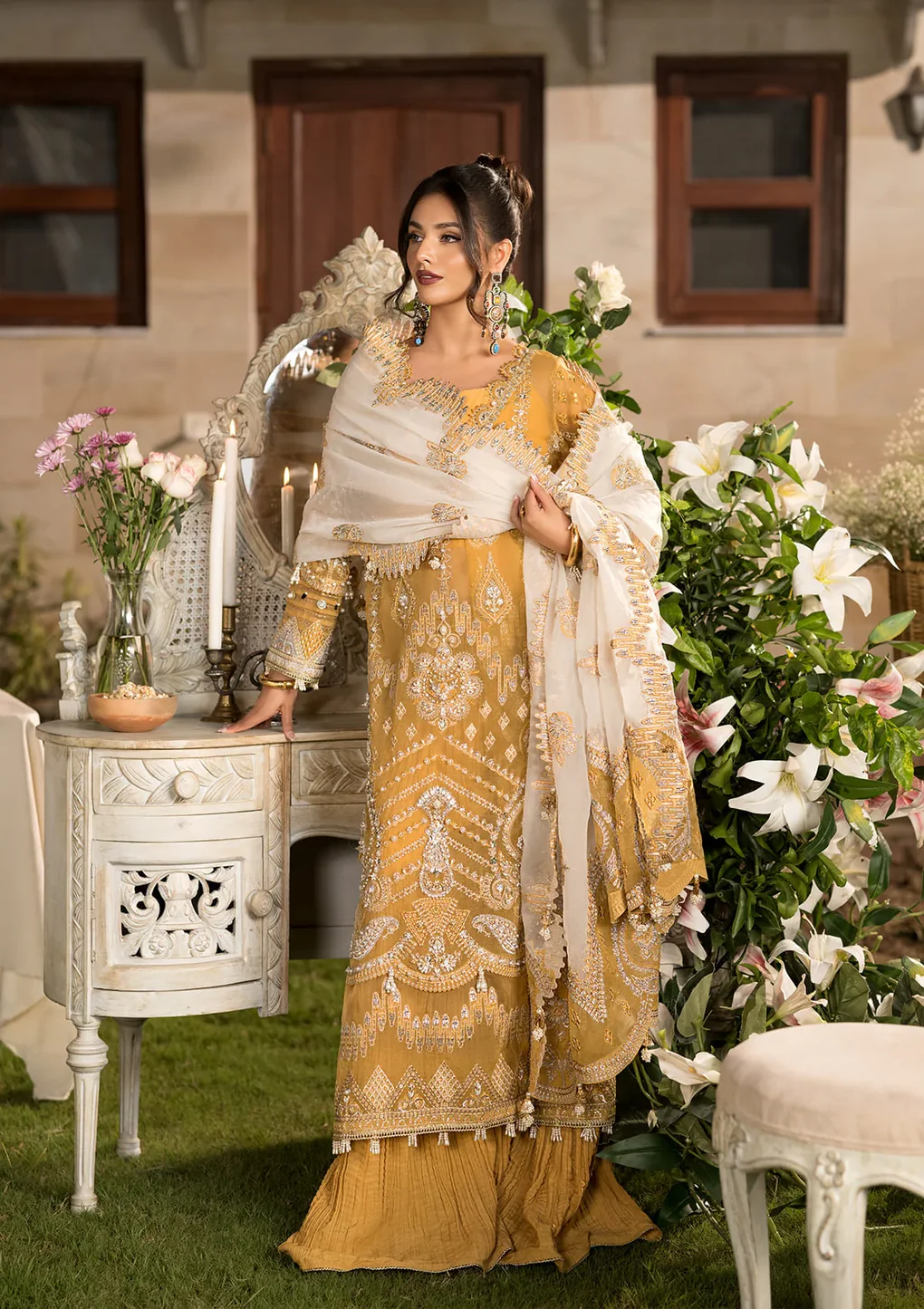 Pakistani Embroidered Net Suit Unstitched 3 Piece EFH-07 SAHAR_Af-14 - Formal Collection | Latest Pakistani Punjabi Suits Salwar Suits Designers Wear