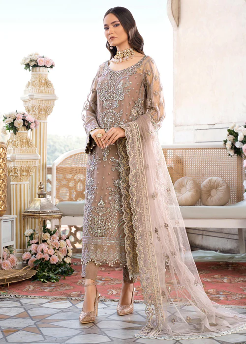 Embroidered Luxury 3 Piece Collection Unstitched Meeral Collection Meeral - Mahjabeen - MB-04 - Meeral Luxe | Latest Pakistani Punjabi Suits Salwar Kameez Designers Wear